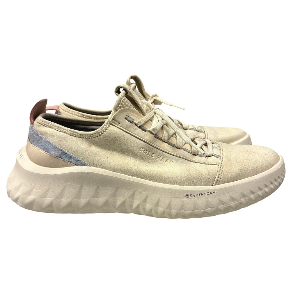 Cole Haan Generation Zerogrand Earthlite Sneakers Womens 8.5 Beige Cream Suede